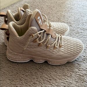 Tan Quilted Sneakers